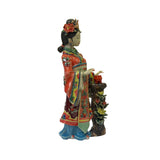 Chinese Oriental Porcelain Qing Style Dressing Court Lady Figure ws3139S