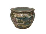 Vintage Chinese Canton Famille Rose Enamel Small Porcelain Pot GB767S