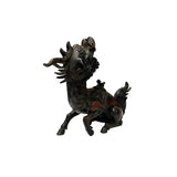 Vintage Rustic Metal Fengshui Kirin Incense Burner Display Art Figures GB801S