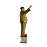 Vintage Ceramic Olive Green Historical Ceramic Figure cs1213S