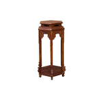 Chinese Huali Rosewood Hexagon Pedestal Plant Stand Table cs1221S