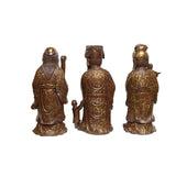 Chinese Fine Bronze Metal SanXing ( 3 Deities ) Fu Lu Shou Statue Set cs3865S