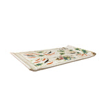 Distressed Off White Porcelain Koi Fishes Rectangular Display Plate ws3200S