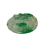 Natural Stone Relief Motif Carving Oval Display Plaque Art GB300S