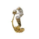 Gold White Water Pot Dancing Lady Fiber Glass Decor Figure ws3266S