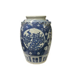 Hand Crafted Vintage Chinese Blue White Flower Birds Porcelain Vase JK198S