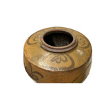 Vintage Earthy Beige Brown Village Rural Pottery Ceramic Pot Vase JK227S
