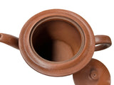 Vintage Brown Simple Cylindrical Plain Zisha Clay Teapot Art Display JK293S
