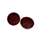 Pair Chinese Porcelain Oxblood Red Glaze Cup Display Art JK308S
