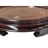 4" Dark Brown Round Inside Flare Curve Legs Wood Stand Riser Easel st1012AS