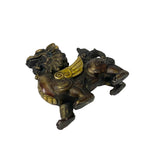 Vintage Chinese Bronze Brown Metal Fengshui Pixiu Figure ws3241S