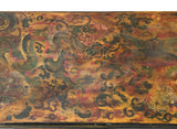 Chinese Tibetan Yellow Brown Dragon Head Lacquer Low Coffee Table ws2739S