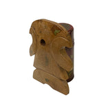 Natural Tan Beige Color Stone Carved Artistic Shape Display Art ws3342S