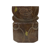 Natural Brown Green Color Stone Carved Artistic Shape Display Art ws3343S