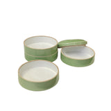 Oriental Simple Celadon Green Porcelain Round Stack Layers Box ws3383S