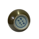 Chinese Handmade Dark Olive Army Green Ceramic Accent Bowl Holder ws3402S