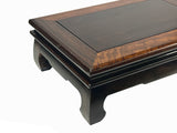 11.75" Oriental Brown Wood Rectangular Table Top Stand Riser ws3510S