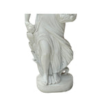 48" White Marble Hand-carved Venus Aphrodite Flower Basket Statue Sculpture ws3751S