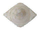 Chinese White Stone Carved Oriental Dragon Incense Burner Holder Display ws3757S