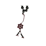 Long Oriental Dark Brown Rosewood Beads Hand Rosary Praying Chain ws3830S