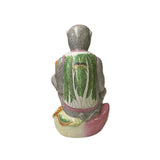 Vintage Oriental Gray Base Color Monkey Reading Book Ceramic Art Figure ws4404S