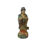 Chinese Stone Carved Color Dressing Paint Bodhisattva Statue ws4516S