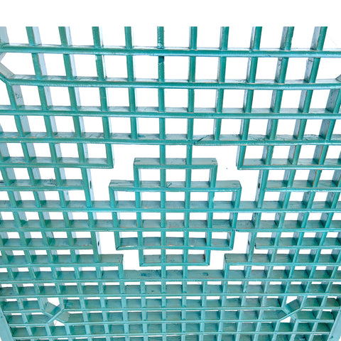 Vintage Rustic Teal Blue Grid Geometric Wood Wall Panel ws4553S ...