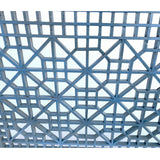 Vintage Rustic Gray Blue Grid Geometric Wood Wall Panel ws4554S