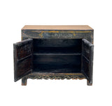 Vintage Chinese Light Blue Flower Birds Credenza Sideboard Table Cabinet ws4608S