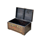 Vintage Distressed Brick Red Brown Flower Vase Oriental Wood Trunk Table ws4633S