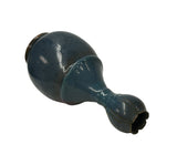 Oriental Deep Blue Flower Garlic Head Shape Porcelain Art Vase ws4649S