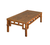 Vintage Chinese Simple Ming Style Coins Apron Rectangular Coffee Table ws4655S