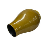 Oriental Mustard Yellow Glaze Simple Clean Shape Ceramic Art Vase Jar ws4660S