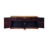 Oriental Brown Rosewood MoonFace Credenza Sideboard Console Cabinet ws4666S