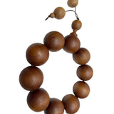 Chinese Natural Sandalwood Beads Hand Rosary Praying Bracelet ws4683S