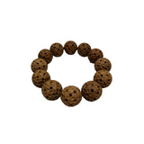 Natural Sandalwood Pattern Carving Beads Hand Rosary Praying Bracelet ws4684S