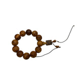Natural Cypress Wood Beads Hand Rosary Praying Bracelet ws4685S