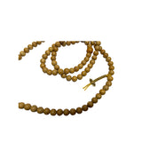Bodhi Dots Pattern Cream Yellow Color 108 Beads Hand Rosary Praying Chain ws4692S