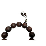 Chinese Rosewood Carved Beads Hand Rosary Praying Bracelet ws4697S