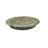Green Gray Stone Dragon Carving Round Fengshui Plaque Display Art ws4761S
