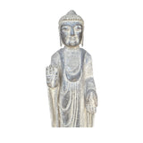 Chinese Distressed Gray Stone Carved Standing Buddha Statue ws4767S