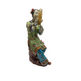 Chinese Porcelain Qing Style Dressing Music Lady Figure ws4774S