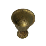 Handmade Brass Metal Color Floral Motif Cup Shape Display ws4793S