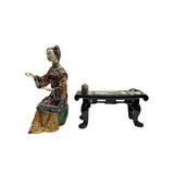 Chinese Porcelain Qing Style Dressing Painting Lady Figure ws4844S