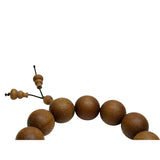 Chinese Brown Sandalwood Beads Hand Rosary Praying Bracelet ws4874S