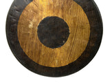 8.25" Vintage Oriental Mixed Metal Round Gong Display ws4911S