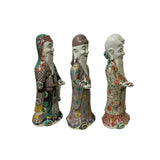 Chinese Canton Color Mixed Feng Shui Fok, Lok, Sau Figure Set ws4915S
