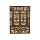 Chinese Cow Ox Cranes Motifs Wood Wall Panel Window Screen ws5024S