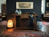 Simple Oriental Minimalistic Natural Wood Console Side Table Desk ws5029S