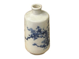 Small Blue White Handpaint Blossom Tree Scenery Graphic Porcelain Vase ws5048S